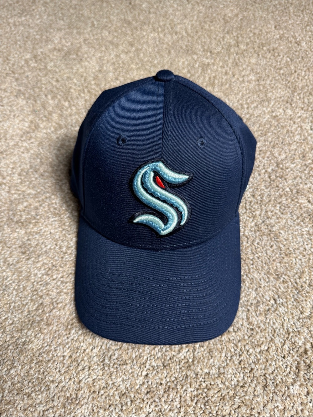 Navy Baseball Cap with Embroidered 'S' Logo